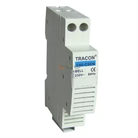   TRACON csengő sorolható 75dB folyamatos hang 230 V AC 1M IP20 C60-CSEN