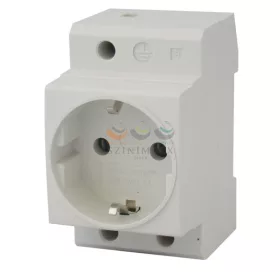   TRACON dugaszolóaljzat 2P+F sínre sorolható fehér 16 A 230 V AC földelt 2.5M C60-DAO
