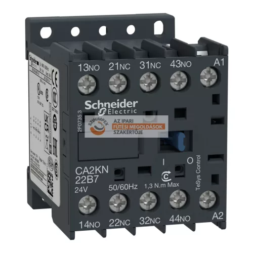 Segédkapcsoló 2 záró, 2 nyitó, AC, 50/60 Hz