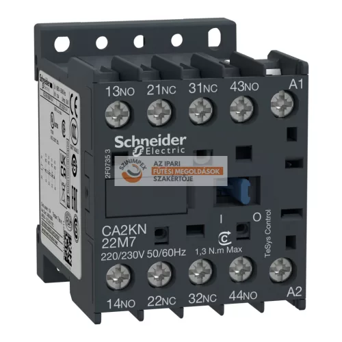 Segédkapcsoló 2 záró, 2 nyitó, AC, 50/60 Hz