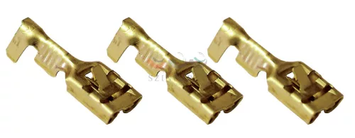 TRACON csúszósaru 20 mm bepattintós hüvely szigeteletlen 32 A lapos 6,3 × 0,8 mm réz 1-2,5 mm² CSH6-B