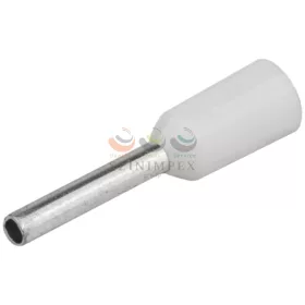   TRACON érvéghüvely DIN-VDE szigetelt normál 0,75 mm² 6 mm fehér E040