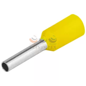   TRACON érvéghüvely DIN-VDE szigetelt normál 1 mm² 10 mm sárga E100