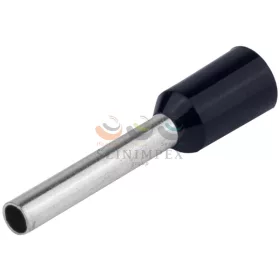   TRACON érvéghüvely DIN-VDE szigetelt normál 6 mm² 12 mm fekete E122