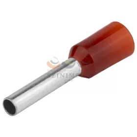   TRACON érvéghüvely DIN-VDE szigetelt normál 95 mm² 25 mm piros E142