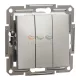 Schneider Electric ASFORA hármas kapcsoló, bronz