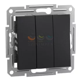 Schneider Electric ASFORA hármas kapcsoló, antracit