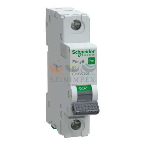 Schneider Electric EASY9 PRO kismegszakító, 1P, B, 6 A