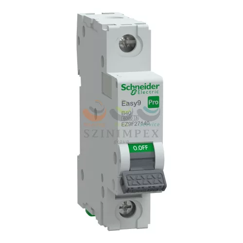 Schneider Electric EASY9 PRO kismegszakító, 1P, B, 40 A