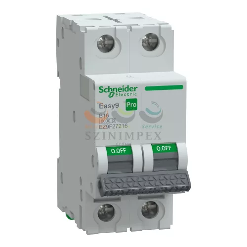 Schneider Electric EASY9 PRO kismegszakító, 2P, B, 16 A