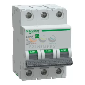Schneider Electric EASY9 PRO kismegszakító, 3P, B, 6 A