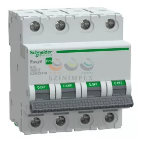 Schneider Electric EASY9 PRO kismegszakító, 4P, B, 10 A