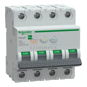 Schneider Electric EASY9 PRO kismegszakító, 4P, B, 20 A