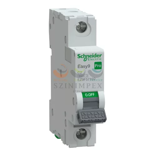 Schneider Electric EASY9 PRO kismegszakító, 1P, C, 2 A