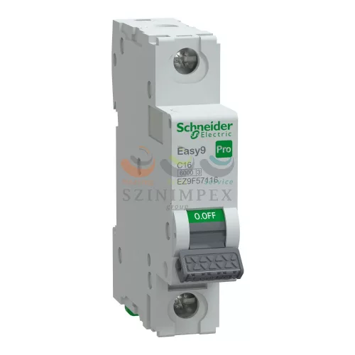 Schneider Electric EASY9 PRO kismegszakító, 1P, C, 16 A