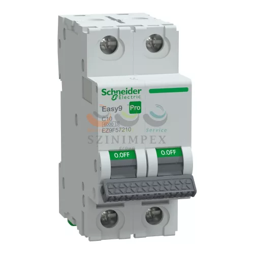 Schneider Electric EASY9 PRO kismegszakító, 2P, C, 10 A