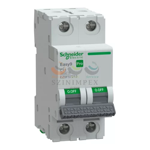 Schneider Electric EASY9 PRO kismegszakító, 2P, C, 13 A