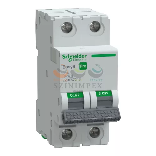 Schneider Electric EASY9 PRO kismegszakító, 2P, C, 16 A