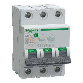 Schneider Electric EASY9 PRO kismegszakító, 3P, C, 16 A
