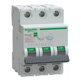 Schneider Electric EASY9 PRO kismegszakító, 3P, C, 20 A