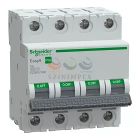 Schneider Electric EASY9 PRO kismegszakító, 4P, C, 6 A
