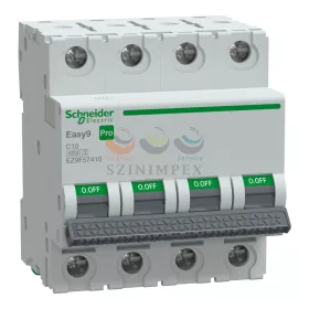 Schneider Electric EASY9 PRO kismegszakító, 4P, C, 10 A