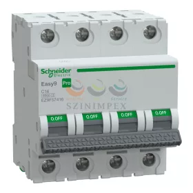 Schneider Electric EASY9 PRO kismegszakító, 4P, C, 16 A