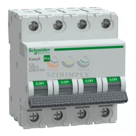 Schneider Electric EASY9 PRO kismegszakító, 4P, C, 32 A