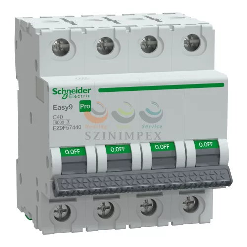 Schneider Electric EASY9 PRO kismegszakító, 4P, C, 40 A