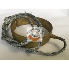   Palást fűtőtest, 156x45 mm, 230 V, 800 W, vezeték: 500 mm, J-típusú szondával, galvanizált fém szövet védőcsővel