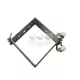 L-alakú lapos fűtőbetét, L=160x160x60mm, 230V/2 x 375 W