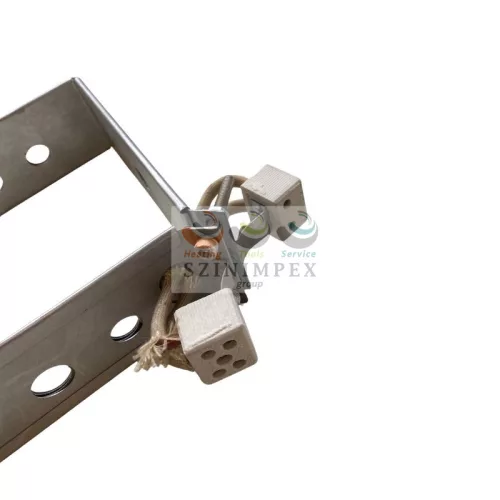 L-alakú lapos fűtőbetét, L=160x160x60mm, 230V/2 x 375 W