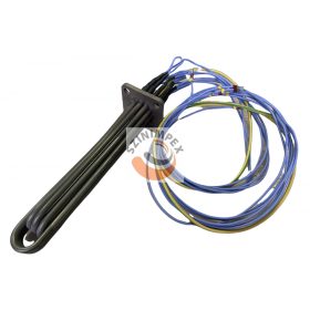   Karimás fűtőbetét 6,5 x 230 mm, karima 64x64 mm, 400 V, 6x1000 W