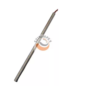   Rozsdamentes patron fűtőbetét, 17x380 mm, 230 V, 1250 W, hőálló  vezeték: 300 mm, fém csőházban