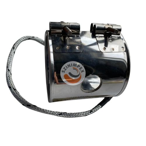 Palást fűtőbetét - Ø89x100 mm | 230 V, 1500 W | furattal | 90° kivezetéssel 