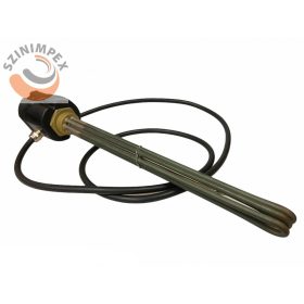    Becsavarható fűtőbetét," (rozsdamentes acél) Ø8,5x450mm, 3x2000 W, Karima 6/4", DIN2527, Sárgaréz, Védősapkával IP65, thermosztát 3P 80-110 C° 