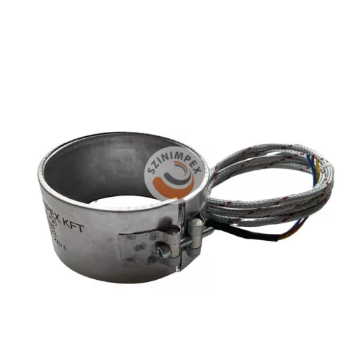 Palást fűtőbetét - Ø120 x 65 mm | 400 V, 700 W | 2 m vezetékkel | 0° kivezetéssel 