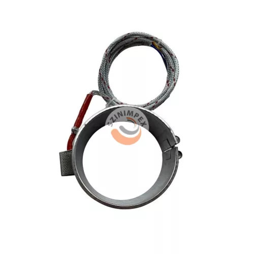 Palást fűtőbetét - Ø120 x 65 mm | 400 V, 700 W | 2 m vezetékkel | 0° kivezetéssel 