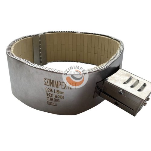 Kerámia palást fűtőbetét - Ø225 x 80 mm | 230 V, 2000 W | vasalócsatlakozóval 