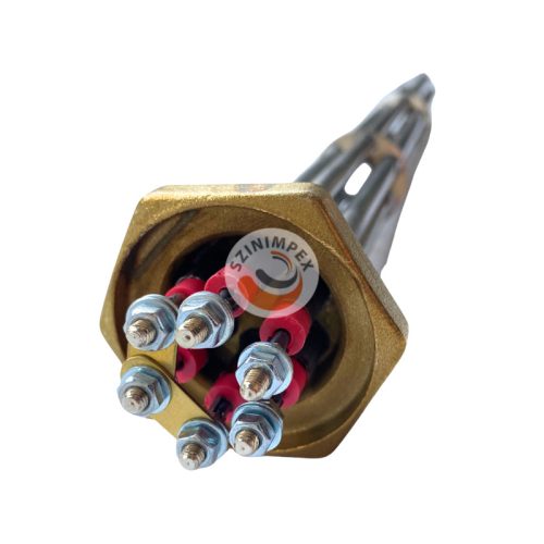 Becsavarható fűtőbetét 7500 W / 3 x 230 V (400 V) Menetes rész 5/4", A benyúló hossz: 450 mm
