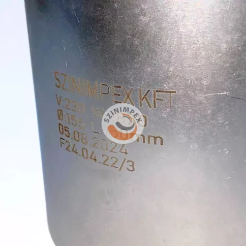 Mica palást fűtőbetét D155x150 mm - 1850W/230V - 1000 mm vezetékkel - 2,5x2,5 kötődobozzal