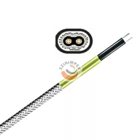   TRACECO-R önszabályozó fűtőkábel 40 W/m | Hűtőkamrák ajtajainak fagyvédelmére (-20°C-tól +65°C-ig) | Földelő fonat és poliolefin belső szigetelés +  nikkelezett réz burkolat