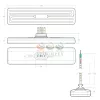 FFEH-TCK-Keramički infracrveni grijač sa šupljom strukturom 1000 W, 230 V | 245 x 60 mm | Crni