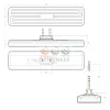 Full Flat Element Hollow - FFEH 1000 W, 230 V | 245 x 60 mm| Black