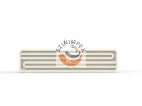 FFEH - Lapos üreges kerámia infravörös fűtőelem 500 W, 230 V | 245 x 60 mm | Fekete