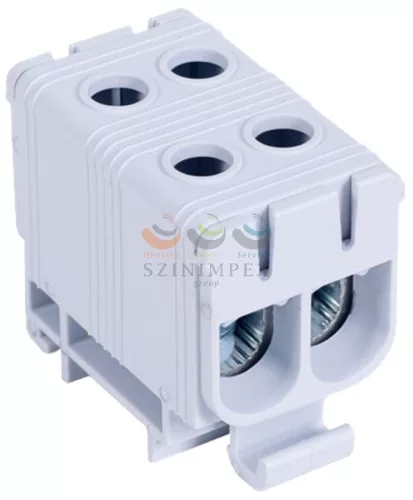 TRACON fővezetéki leágazókapocs 160 A/400 VAC 2 × 2 × 2,5-50 mm² Al/Cu szürke 1P 50 mm² FLEAL-50/2