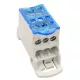 TRACON fővezetéki leágazókapocs 125 A/400 VAC/DC 1 × 50+6 × 25 mm² nyitható fedéllel 1P 50 mm² FLSO50