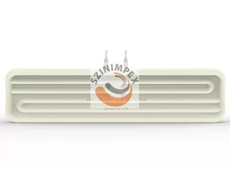 FTE-TCK - Teljes íves kerámia infravörös fűtőelem 750 W, 230 V | 245 x 60 mm | Fehér