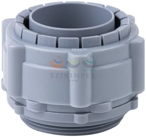 TRACON gyorscsatlakozó tömszelence gégecsőhöz 50 mm-átmérő M50x1.5 egyenes poliamid (PA) szürke GCS-50