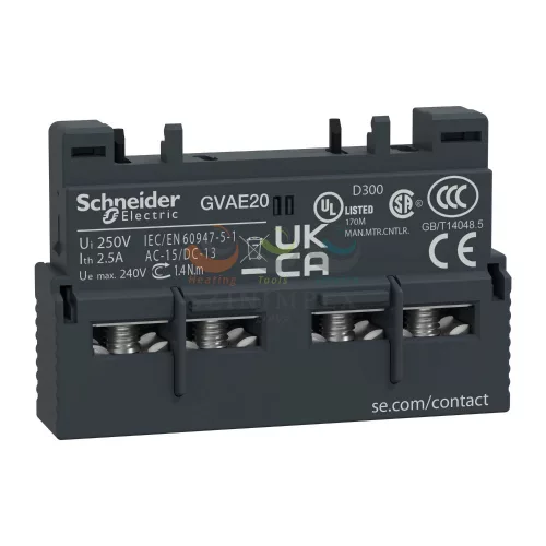 Schneider Electric segédérintkező blokk, homloklapi, 2Z